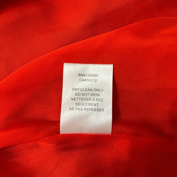 For Love & Lemons Red Embroidered Skirt Size S Side Zip Flounce Button Lined - Picture 12 of 13